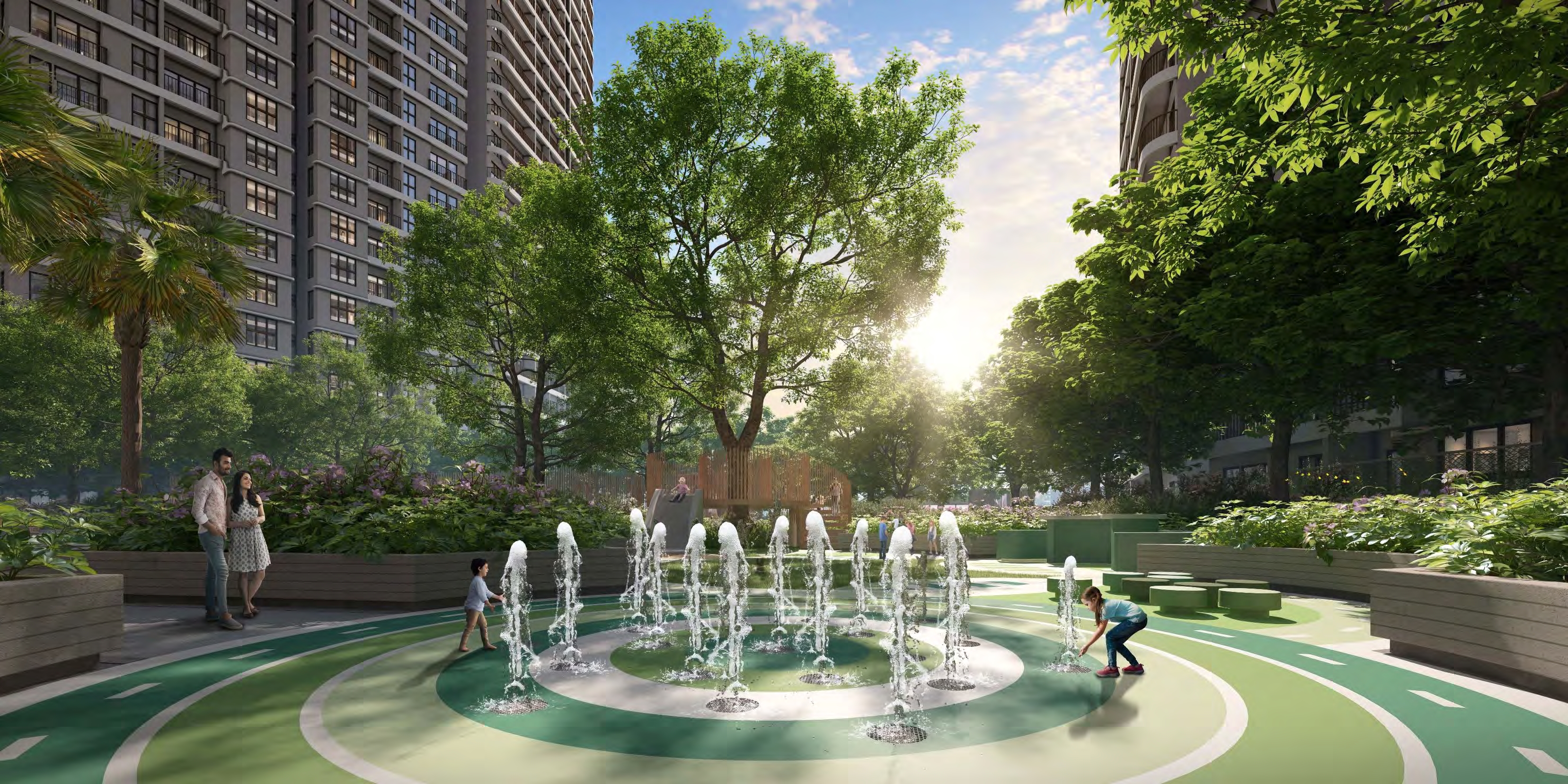 Amenities - Kids Play Area with Treehouse